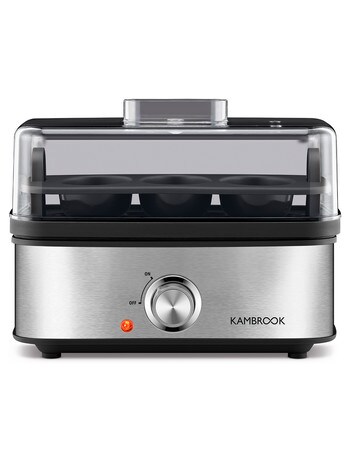 Kambrook 3 Way Egg Cooker, KEG655BSS product photo