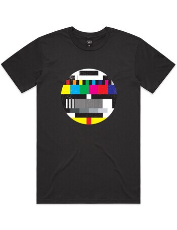 Mr Vintage Test Pattern Tee, Black product photo