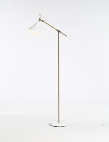 Salt&Pepper Bower Floor Lamp, White product photo