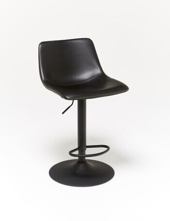 LUCA Furniture Nova Adjustable Counter Stool, Black product photo