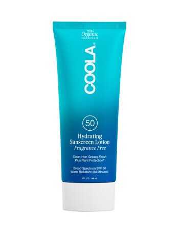 COOLA Classic Body SPF50 Organic Sunscreen Lotion Fragrance Free, 148ml product photo