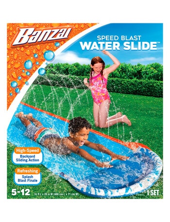 Banzai 16L Speed Blast Water Slide, Single product photo