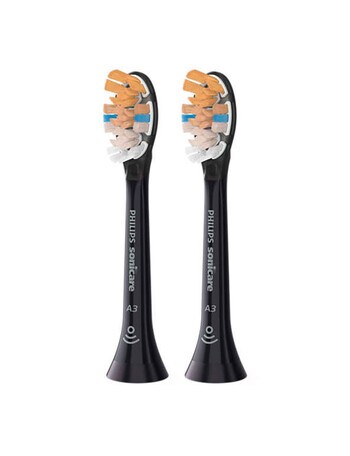 Philips Sonicare A3 Premium All-in-one Brush Head, 2-Pack, Black, HX9092/96 product photo