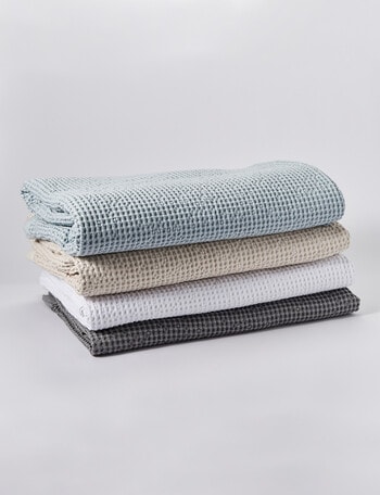 Kate Reed Sienna Waffle Blanket, Natural product photo