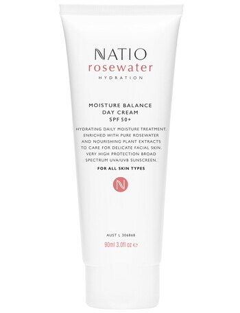 Natio Rosewater Hydration Moisture Balance Day Cream SPF50+, 90ml product photo