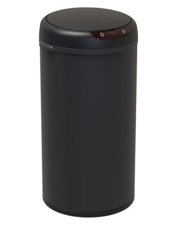 Haven Essentials Round Sensor Bin, 40 Litre, Black product photo
