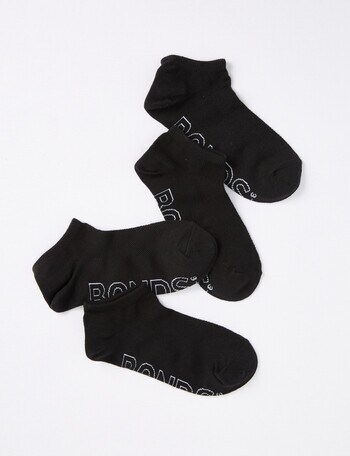 Bonds Logo Light Trainer, 4-Pack, Black, product photo