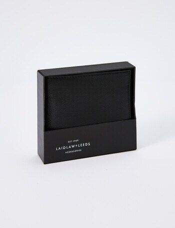 Laidlaw + Leeds Coin Flap Wallet, Black product photo