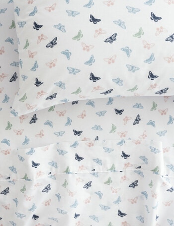 Linen House Kids Flutterby Flat Sheet product photo