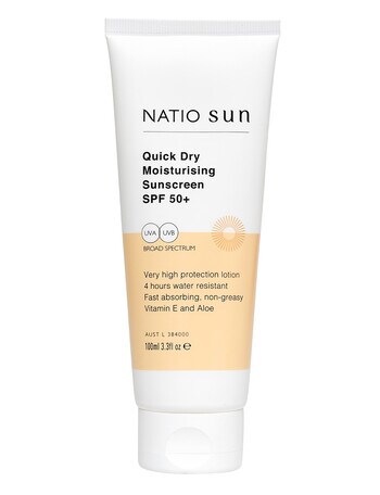 Natio Quick Dry Moisturising Sunscreen SPF 50+, 100ml product photo