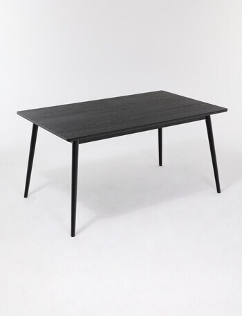 LUCA Furniture Amalfi Dining Table 1.5m, Black product photo