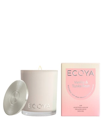 Ecoya Vanilla & Tonka Bean Mini Madison Candle, 80g product photo
