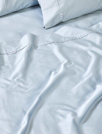 Kate Reed Lowell 500TC Sateen Flat Sheet, Blue product photo