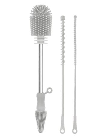 Haakaa Silicone Cleaning Brush Kit, Grey product photo