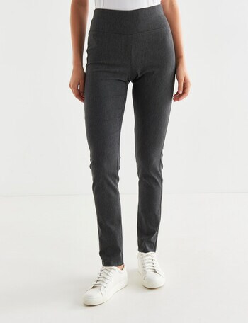 Whistle Shorter Length Bengaline Pant, Charcoal Melange product photo