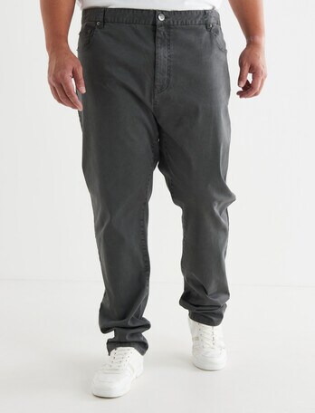 Gasoline King Size 5-Pocket Slim Fit Chino Pant, Ash product photo