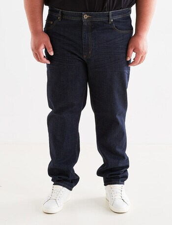 Chisel King Size Jean Stretch Straight Leg, Ink product photo