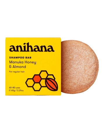 anihana Shampoo Bar, Manuka Honey & Almond, 65g product photo
