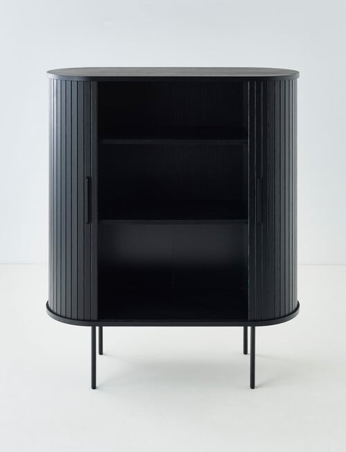 LUCA Furniture Porto Cabinet, Black product photo View 03 L