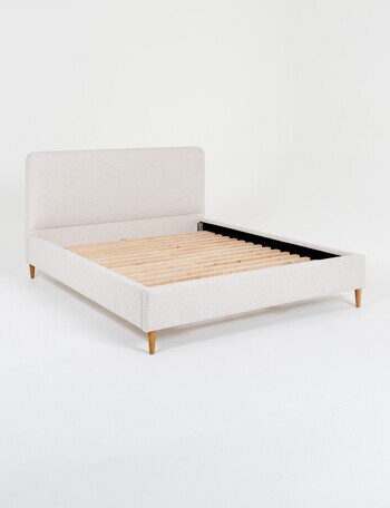 LUCA Furniture Bailey Bed, Natural product photo