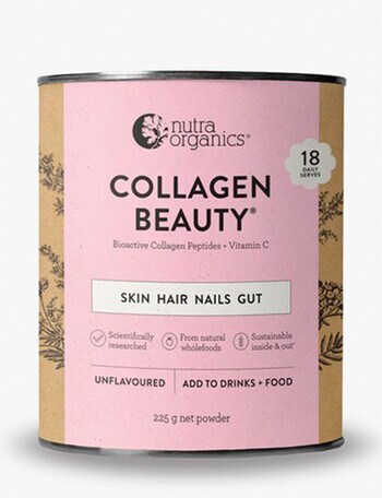 Nutra Organics Nutra Collagen Beauty with Verisol+C, 225g product photo