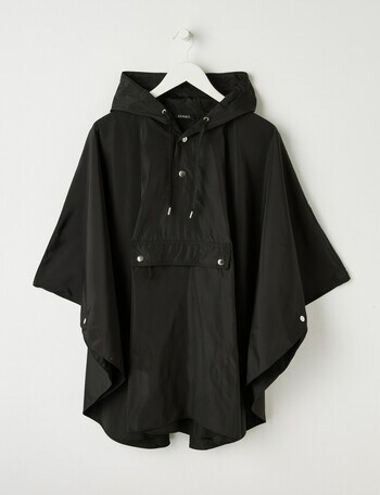 Xcesri Poncho in Pouch, Black product photo