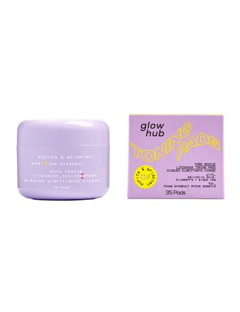 Glow Hub Purify & Brighten Pore Rescue Toning Pads, 35 Pads product photo