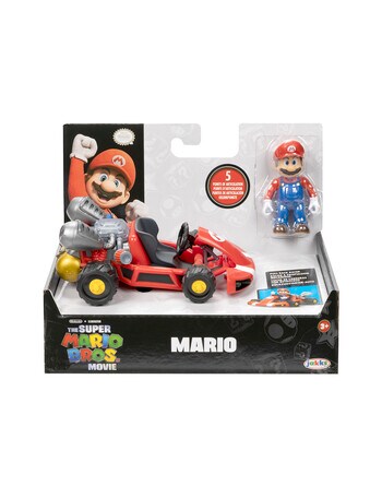 Super Mario Movie 6.35cm Figures With Kart, Assorted product photo