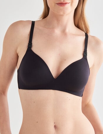 Lyric Wirefree Nursing Bra, Black product photo