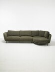 LUCA Furniture Milan Fabric 2 Seater Sofa with Right Hand Corner product photo View 02 S