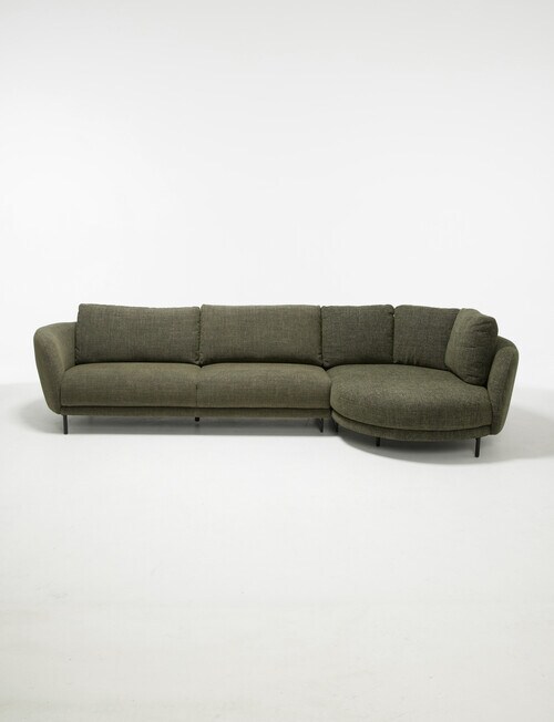 LUCA Furniture Milan Fabric 2 Seater Sofa with Right Hand Corner product photo View 02 L