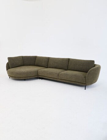 LUCA Furniture Milan Fabric 2.5 Seater Sofa with Left Hand Corner product photo