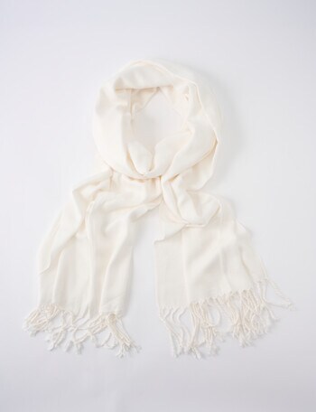 Boston + Bailey Classic Scarf, Ivory product photo