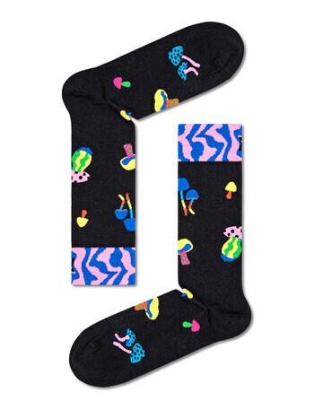Happy Socks Mushroom Sock, Black product photo