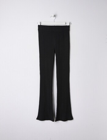 Switch Full Length Rib Flare Legging, Black product photo