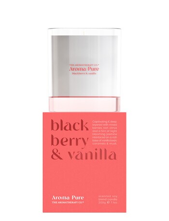 The Aromatherapy Co. Aroma Pure Candle, Blackberry & Vanilla, 200g product photo