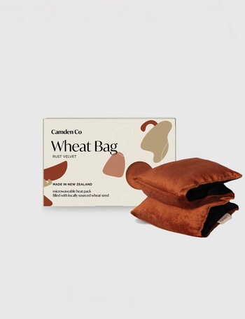 Camden Co Wheat Bag, Rust Velvet product photo