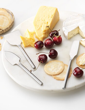 SouthWest Fazlur Cheese Knife, Silver, Set of 3 product photo