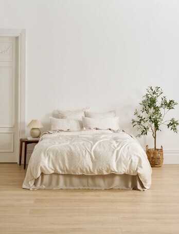 Domani Silky Tencel Duvet Cover, Linen Print product photo