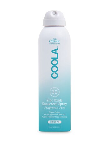 COOLA Zinc Oxide Sunscreen Spray SPF30 Fragrance Free product photo