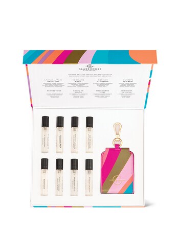 Glasshouse Fragrances Fragrance Library 8 x 5mL EDP & Travel Case Keyring product photo