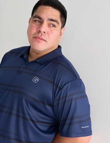 Gym Equipment King S Razor Short Sleeve Polo, Navy product photo