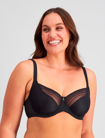 Fayreform Faithful Underwire Bra, Black, DD-J product photo