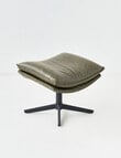LUCA Furniture Kingston Leather Footstool product photo