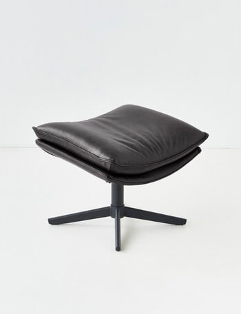 LUCA Furniture Kingston Leather Footstool product photo