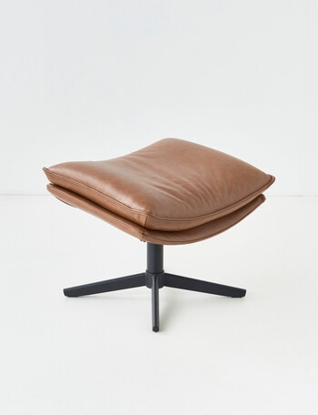 LUCA Furniture Kingston Leather Footstool product photo