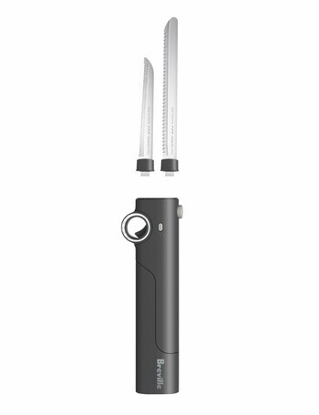 Breville The Slice N' Carve Cordless Electric Knife, LEK200GRY product photo