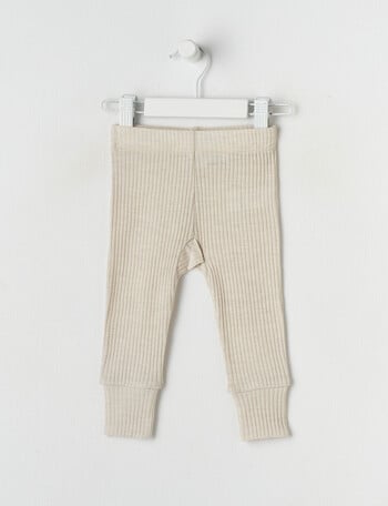Milly & Milo Rib Legging, Oat Marle product photo