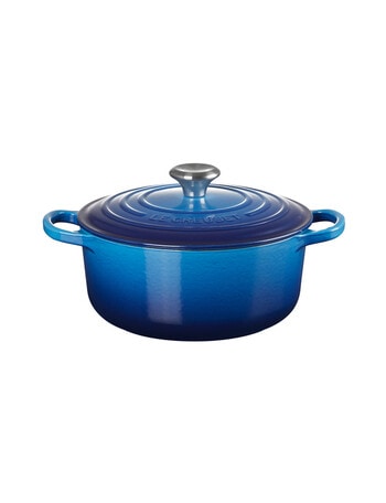 Le Creuset Signature Round Casserole, 20cm, Azure product photo