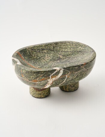 M&Co Terra Standing Bowl, Green Forest product photo